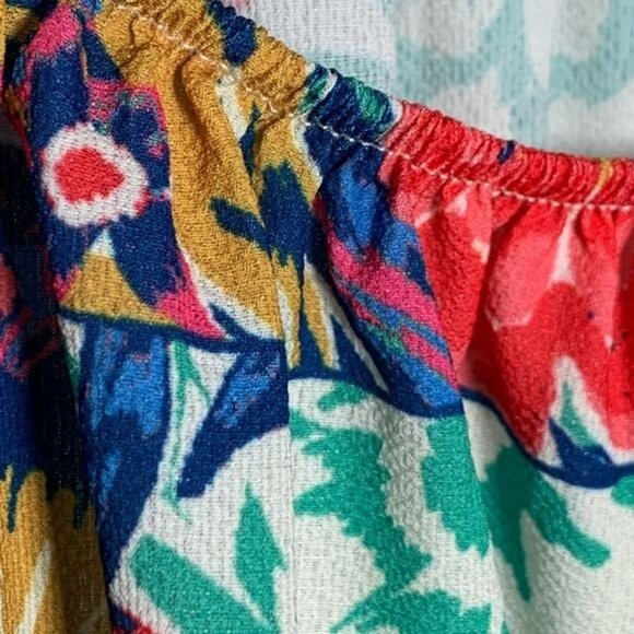 Flying Tomato Small Off Shoulder Boho Floral Peasant Blouse Summer Festival Top - Picture 4 of 11